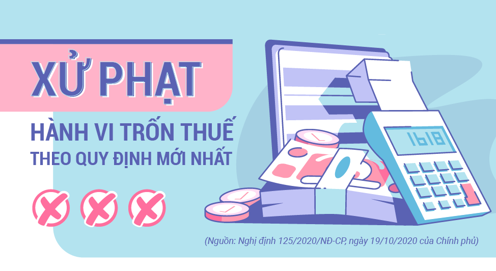 Infographic: Xử phạt hành vi trốn thuế theo quy định mới nhất