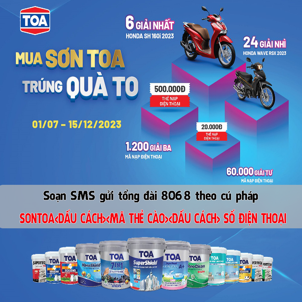 Lập trình chương trình khuyến mại Sơn TOA