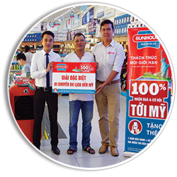 Bảo hành điện tử, quay số trúng thưởng của Sunhouse